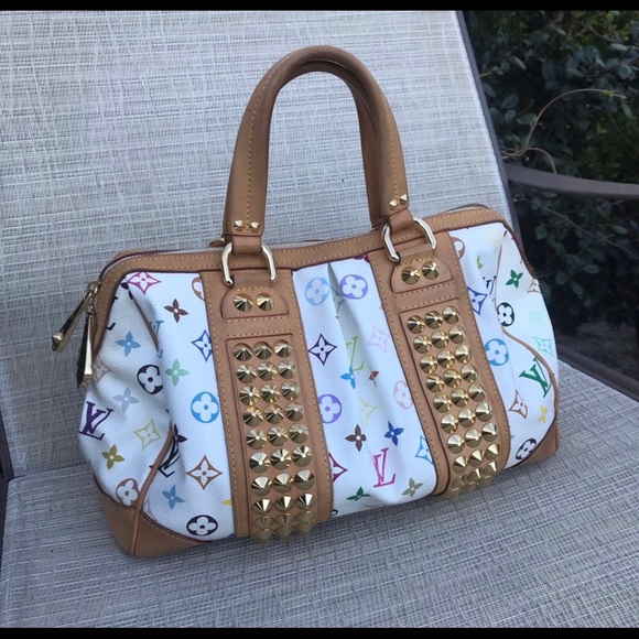 🔴SOLD🔴Louis Vuitton MM Multicolor White Courtney - Picture 2 of 8